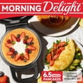 thumbnail image 3 of Flip Pancake Maker, Electric Pancake Maker Machine, 6.5 Inch Nonstick Ceramic Crepe Pan for Pancakes, Omelette, Crepe & Quesadilla, Frittata Pan, Fluffy Pancake Griddle, Graphite, 3 of 8