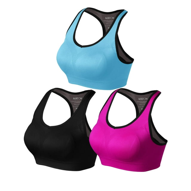 Matchstick Soutien-Gorge de Sport de Yoga Sans Armatures pour Femmes