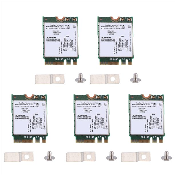 5X AC7265 7265NGW Tarjeta WiFi FRU00JT469 802.11AC NGFF BT4.0 para E550 E455 E555 Series