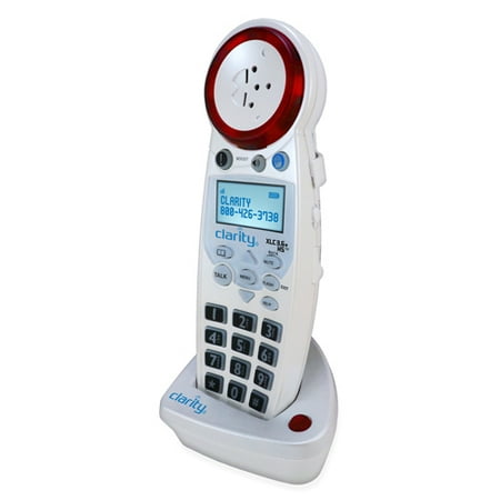 Clarity XLC3.6+HS Cordless Extension Handset With Caller ID, White Severe Hearing Loss Handset &