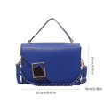thumbnail image 3 of FENOHREFE PU Leather Bag for Women Korean Shoulder Crossbody Bag Small Square Bag Female Simple Handbag, 3 of 8