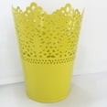 thumbnail image 7 of Yongwei Floral Hollow Flower Vase Solid Color Iron Flower Pot Garden Home Decoration - Large Size(Yellow), 7 of 7