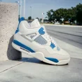thumbnail image 1 of Ni-k-e Air Jordan 4 Retro Military Blue 2024 Size 11.5 Men's FV5029-141 Industrial, 1 of 6