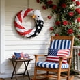 thumbnail image 3 of Vggrvlo Clearance Patriotic Wreaths for Front Door, 250th Anniversary Decorations, 4th of July Decorations Outdoor, Handcrafted Memorial Day Wreaths, Festival Celebration USA Flag Printed Wreath(B), 3 of 6
