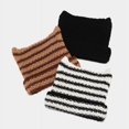 thumbnail image 3 of Gorro de punto a rayas para mujer y niña, ropa de calle de japoneses nuevos, Harajuku, pequeño Diablo, otoño e invierno, gorro de orejas de gato, 3 of 4