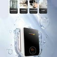 thumbnail image 6 of SOONHUA 3500W Electric Tankless Water Heater Shower Head Set, Instant Hot Water Heater LCD Display, Black, 6 of 13