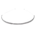 thumbnail image 3 of 1pc Simple Strass Cheveux Bande Bande Coiffure pour les Femmes (Argent), 3 of 5