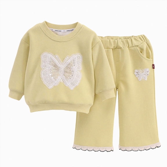 UAYOTSE Girls Clothes Fall Winter Long Sleeve Top and Leggings Pants Set Casual Daily Outfits for Toddler Girl,Sizes 12-18 Months