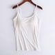 thumbnail image 1 of ICHUANYI ClearanceLadies Camisole With Chest Pad No Steel Rings Cup Body Bottom Underwear Yoga Sports Vest(Clear, S) ICHUANYI WER20232080503352, 1 of 6