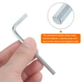 thumbnail image 5 of Uxcell 20pcs Hex Key Wrench 4mm L-Shape Hexagon Metric Wrenches Chrome Vanadium Steel Repairing Tool, 5 of 8