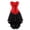 Red, variant on Steampunk Zip Corsets Bustiers with Skirt for Women 2XL Red