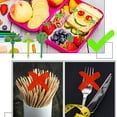 thumbnail image 2 of 16pcs Cute Mini Toddler Children Professional and Practical Fruit Forks Plastic Reusable Toothpicks Kids Wear-resistant Food Picks Lunch Bento Accessories, 2 of 7