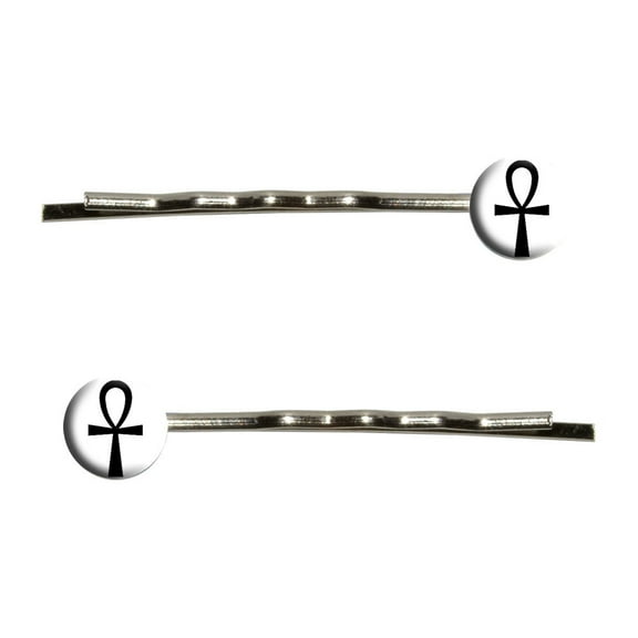 Ankh Cross Design Bobby Pin Hair Clips