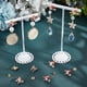 thumbnail image 4 of 1 caja de 10 pendientes de pájaro chapados en oro de 18 quilates con circonita cúbica, con forma de animal volador, con aro colgante y 10 tuercas para pendientes., 4 of 5