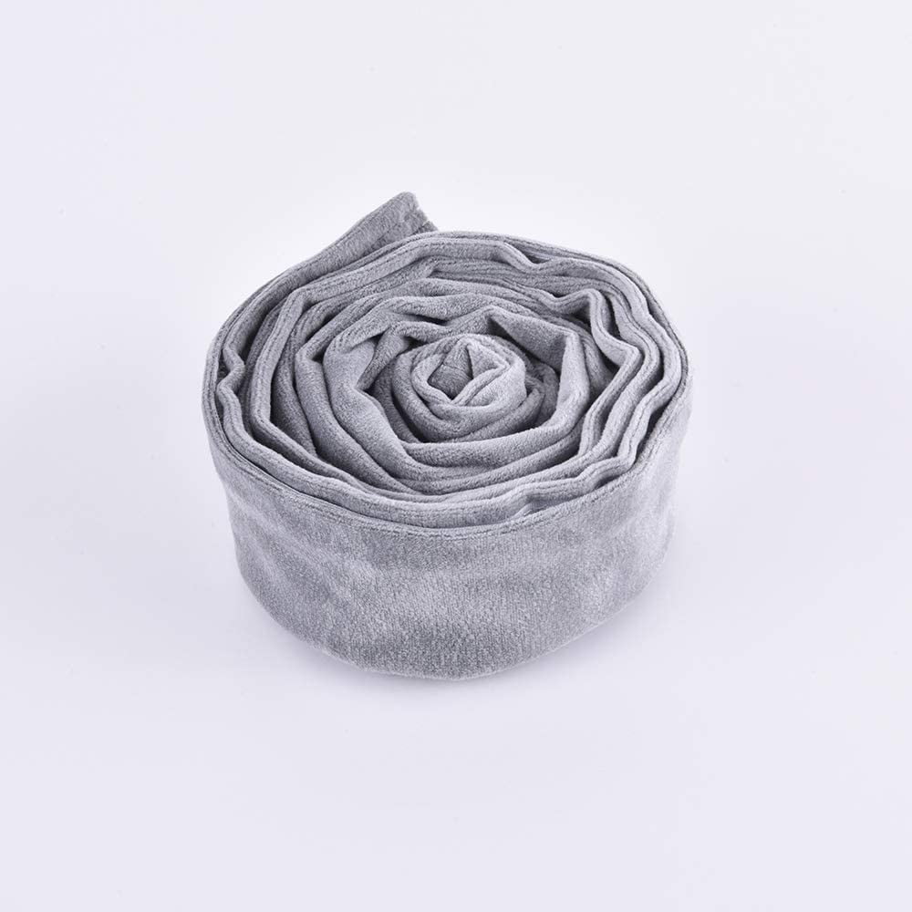 FEFEFW-Chandelier Chain Cover Cord Cover 6 Feet,Flannelette Fabric Cord Covers for Chandelier Wire Protector and Deco(Gray)