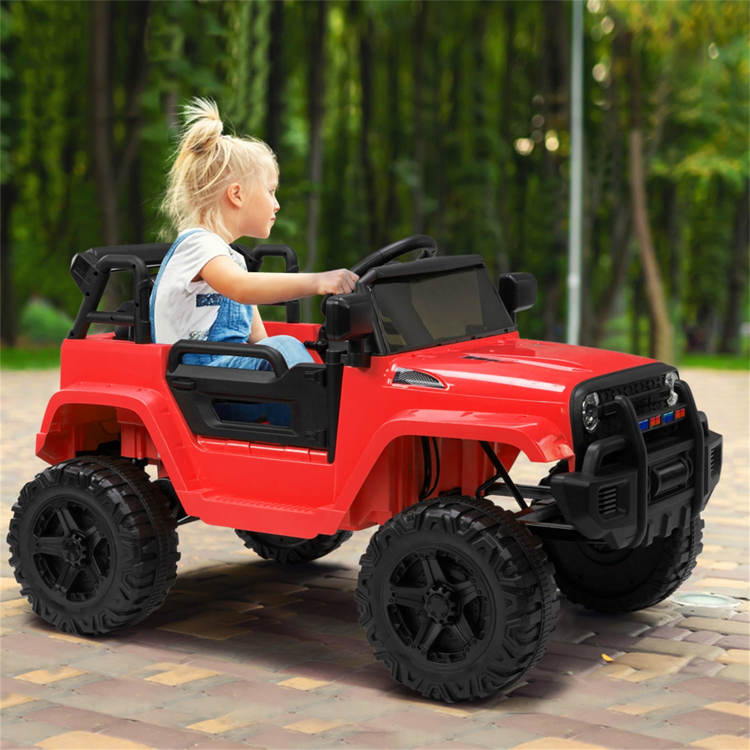 Kids Ride On Truck, Remote Control Kids Electric Ride-on Car, 12V Battery Motorized Vehicles Age 3-5 with 3 Speeds (Red) Kids Ride On Truck, Remote Control Kids Electric Ride-on Car, 12V Battery Motorized Vehicles Age 3-5 with 3 Speeds (Red)