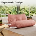 thumbnail image 7 of Indecor Home Lazy Sofa, Togo Sofa Loveseat Corduroy Sofa Sectional Sofa Bean Bag Chair Floor sofa for Living Room, Bedroom, Pink, 7 of 7