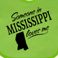 thumbnail image 4 of Inktastic Someone in Mississippi Loves Me Boys or Girls Baby Bib, 4 of 4