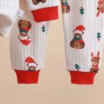 thumbnail image 6 of TOWED22 Toddler Baby Girl Clothes Cute Long Sleeve Sweatshirt Fall Winter Outfits Kids Joggers Pants 2Pcs Soft Set(Red,12-18 M), 6 of 6