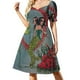 thumbnail image 3 of Marine Pastoral: Vestido de manga corta edición sirena, elegante y chic vestido de noche, vestidos de novia para fiestas, vestido, 3 of 7