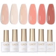 thumbnail image 1 of Set de esmaltes de uñas GAOY Milky Pink Jelly Nude Gel 7,3 ml x6, 1 of 6