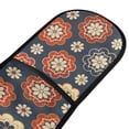thumbnail image 2 of Dailycode Double Sided Oven Mitt with Loop Heat Resistant Kitchen Long Potholders 7" x 35" Elegant Symmetrical Flower, 2 of 6