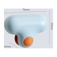 thumbnail image 2 of Mirror Squeegee TPR Small Ergonomic Design Glass Cleaning Brush with Suction Cup Hook for BathroomBlue, 2 of 4