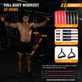 thumbnail image 5 of Eliknaz Portable Push Up Board Gym Kit 25-in-1, Foldable Push Up Station & Exercise Board Workout Set with 18 Accessories, Resistance Bands & Handles, Ankle Straps for Men, Women & Teens, 5 of 9