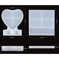 thumbnail image 4 of LET'S RESIN Picture Frame Molds - Large Rectangle & Heart Silicone for DIY Home Décor, 4 of 7