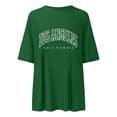 thumbnail image 3 of Graphic Tees for Women T-Shirts Casual Oversized Graphic Tops for Summer Short Sleeve Basic Tees for Everyday Wear Green XL, 3 of 3