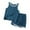 Navy, variant on Hiijoy Toddler Boys Pajama Sets Solid Tank Top Shorts Comfortable Breathable Sleepwear