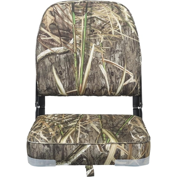 Folding Boat Seats Padded Camo Fishing Boat Chair with Backrest Marine Bass Jon Boat Seat