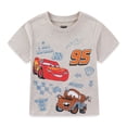 thumbnail image 2 of Disney Cars Lightning McQueen Short Sleeve T-Shirt (Boys), 2 Pack, Sizes 2T-6, 2 of 9
