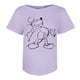 thumbnail image 1 of Disney - Camiseta Mickey Giggles de Algodón para Mujer (Lila), 1 of 2