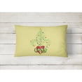 thumbnail image 2 of Carolines Treasures 8501PW1216 Christmas Tree Fleur de lis Canvas Fabric Decorative Pillow, 12H x16W, multicolor, 2 of 3