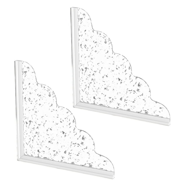 Protector de Agua de Ducha para Bañera, Bloqueador de Agua Autoadhesivo, Protector de Borde de Bañera Acrílico, Protectores de Esquina Impermeables para Lavabo de Baño, 2 Uds.