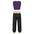 thumbnail image 5 of TSSOE Men's Arabian Prince Outfit Golden Vest with Harem Pant Sets for Stage Performance Black XL, 5 of 6