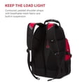 thumbnail image 3 of SwissGear 1900 Scansmart TSA 17-Inch Laptop Backpack, Black/Red, 3 of 6