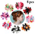 thumbnail image 1 of Coofit 8 Pcs Pinces à Cheveux Nœuds Motif Plume pour Enfants Filles, 1 of 5