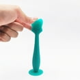 thumbnail image 2 of Baby Silicone Nappy Rash Applicator Spatula with Suction Cup Soft Brush for Bottom Care, 2 of 6