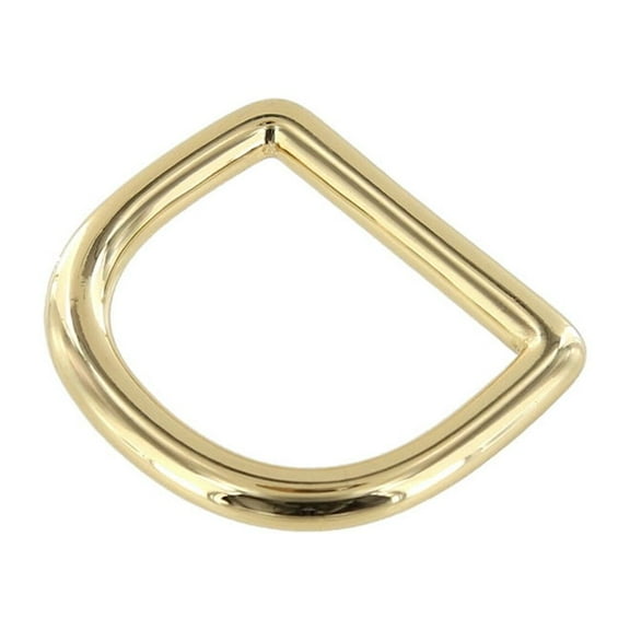DR0 Gold Plate, D-Ring, Solid Brass-LL, Multiple Sizes