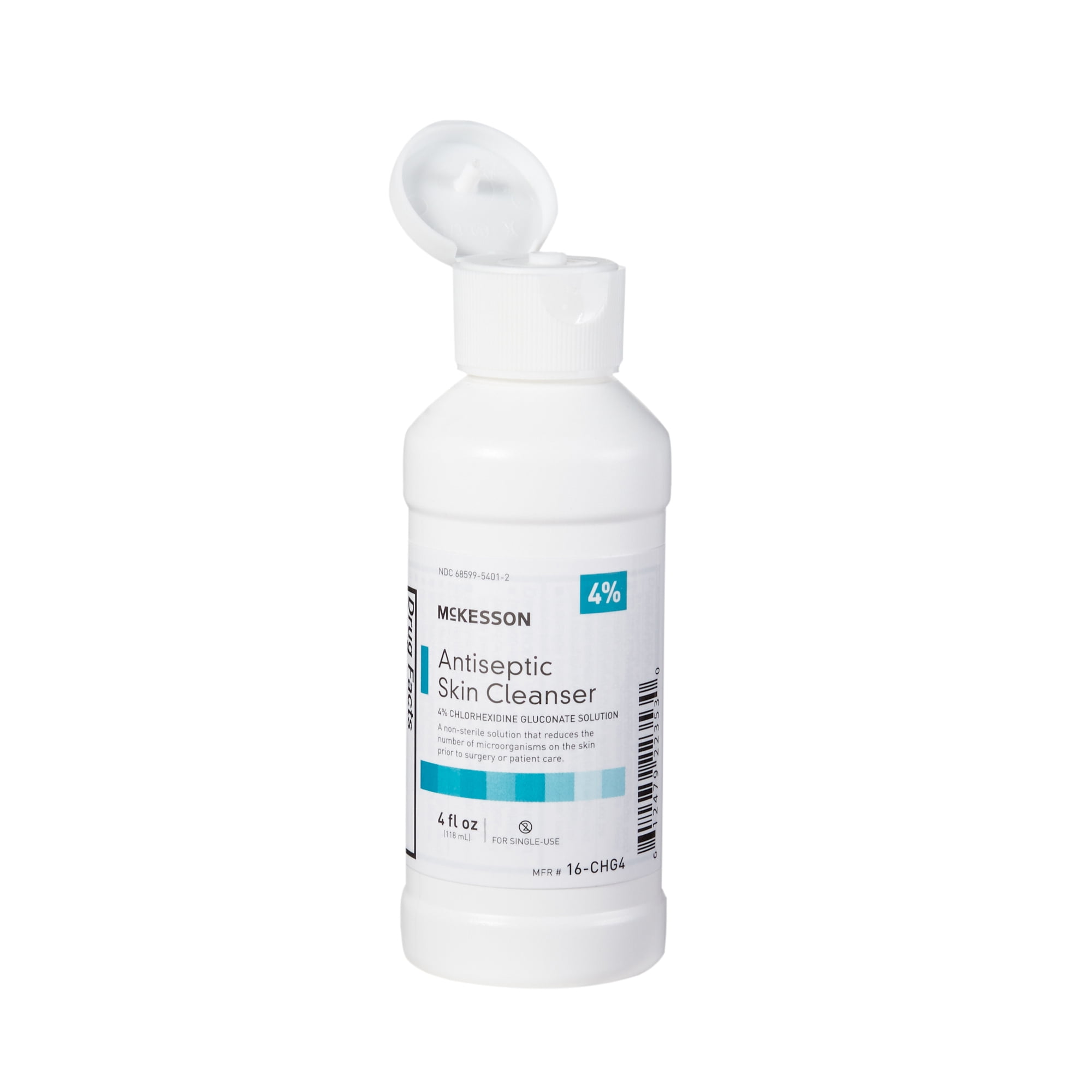 McKesson Antiseptic Skin Cleanser 4 oz. Solution NonSterile Flip-Top Bottle 1 Each 16-CHG4