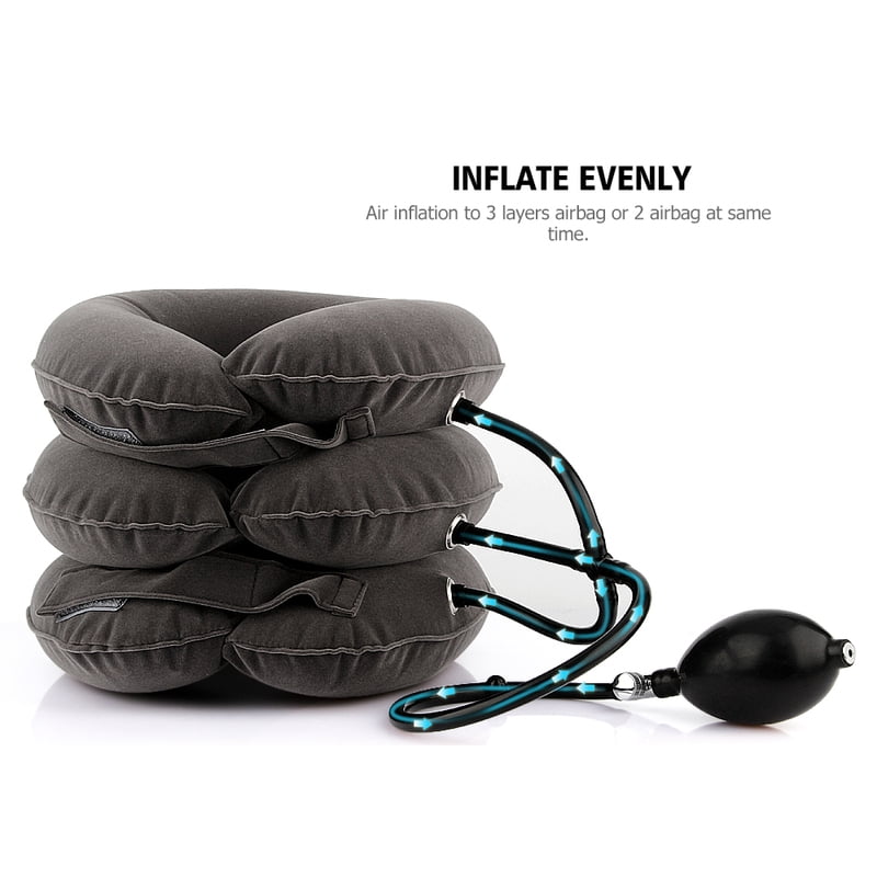 Totoro Hero   Inflatable Neck Tractor Relaxation Pillow Travel Soft Cervical Vertebra Traction Neck Relief Posture Correction Stretching Brace