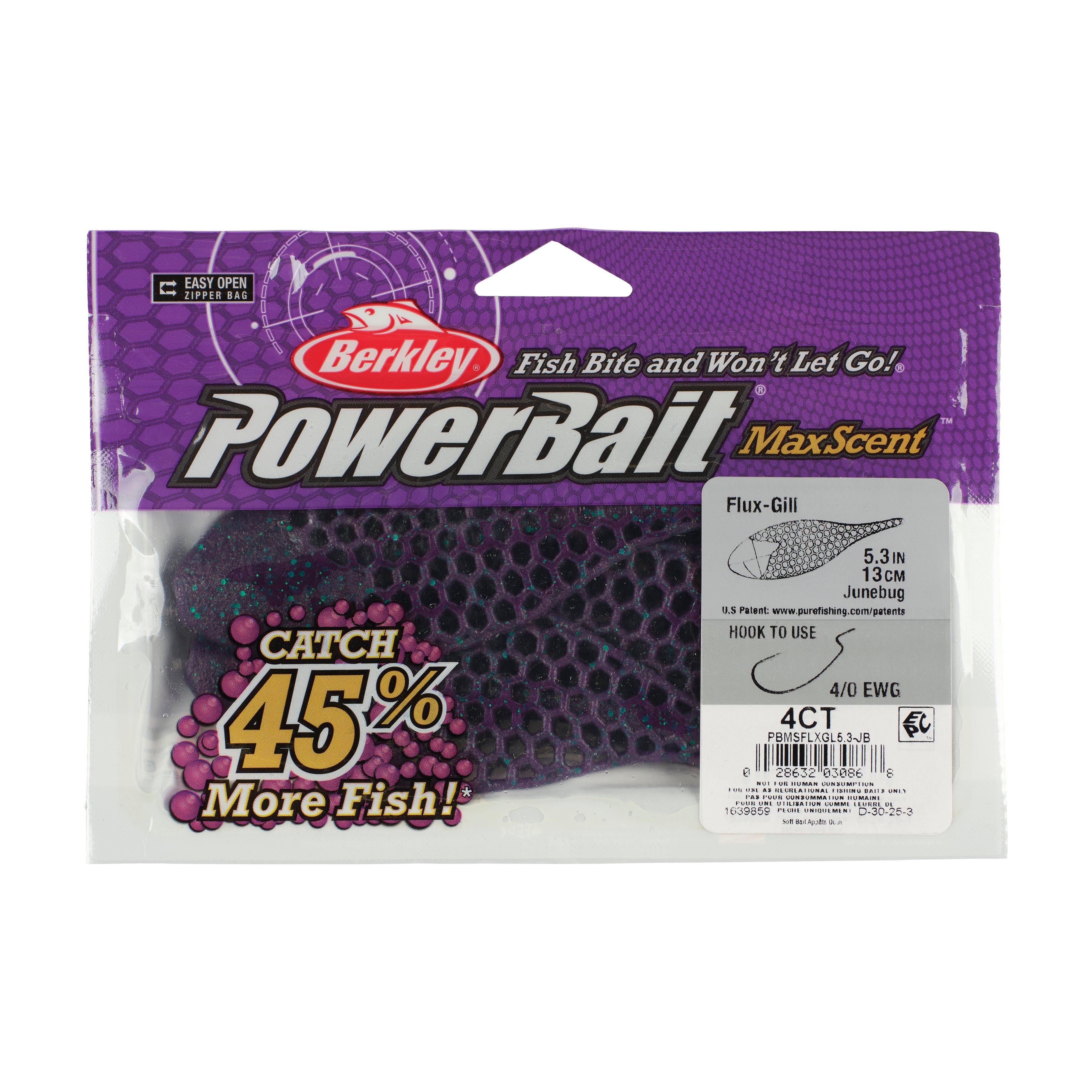 Berkley PowerBait® MaxScent Flux-Gill, 5.3 in, June Bug