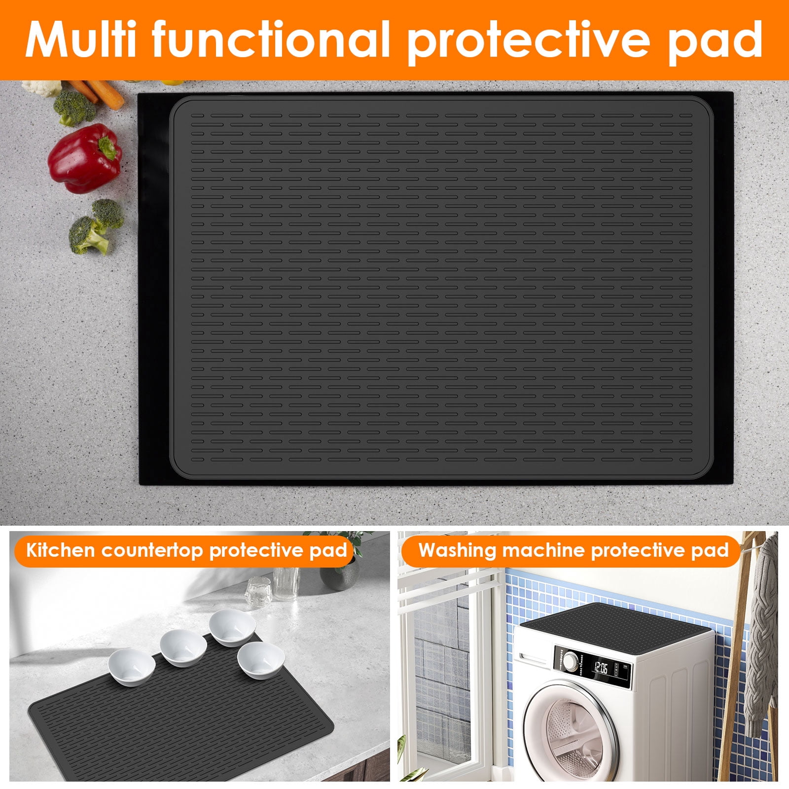 Ikoopy Thermochromic Silicone Stove Top Cover Extra Large Rollable Glass Cooktop Protector for Electric Stove Kitchen Countertop