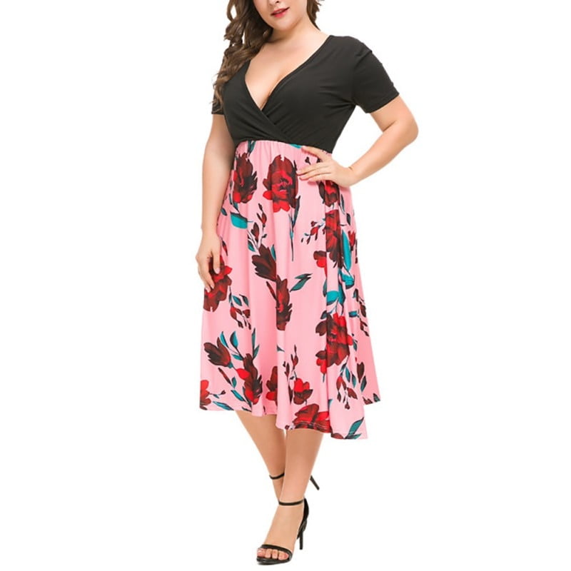 ladies midi length summer dresses