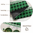 thumbnail image 6 of St.Patrick's Day Shamrock Area Rugs 5'x8', Washable Small Throw Rugs for Classroom Bedroom, Lucky Green Leaves Farmhouse Plaid Indoor Outdoor Rug Non-Slip Low Pile Carpet Runner Reversible Floor Mats, 6 of 8