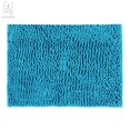 thumbnail image 2 of Gustave Soft Microfiber Shaggy Bathroom Rug, Chenille Bath Mat Super Absorbent and Thick, Non-Slip, Machine Washable Shower Carpet (Blue), 2 of 7