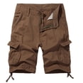 thumbnail image 1 of Men's Plus Size Cargo Shorts Summer Outdoor Sports 5 Pocket Mid Length Shorts For Hiking And Work, 1 of 4