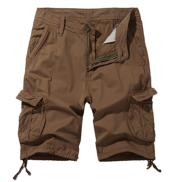 Men's Plus Size Cargo Shorts Summer Outdoor Sports 5 Pocket Mid Length Shorts For Hiking And Work